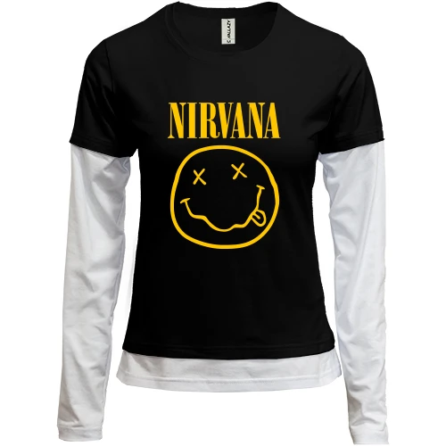 Женский лонгслив Комби Nirvana