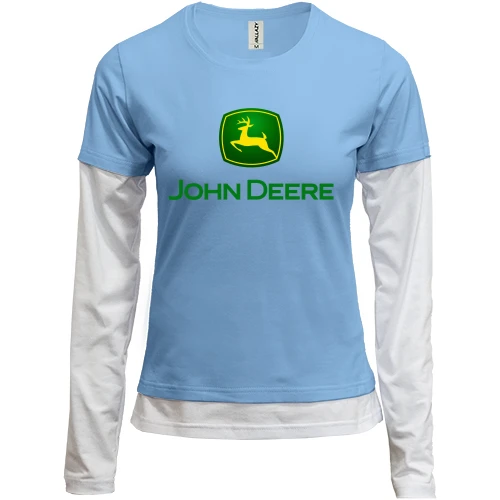 Женский лонгслив Комби John Deere