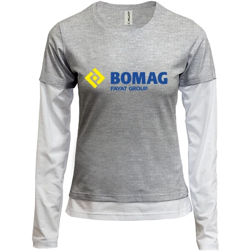 Женский лонгслив Комби BOMAG