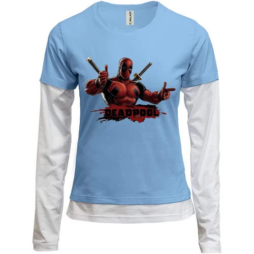 Женский лонгслив Комби DEADPOOL