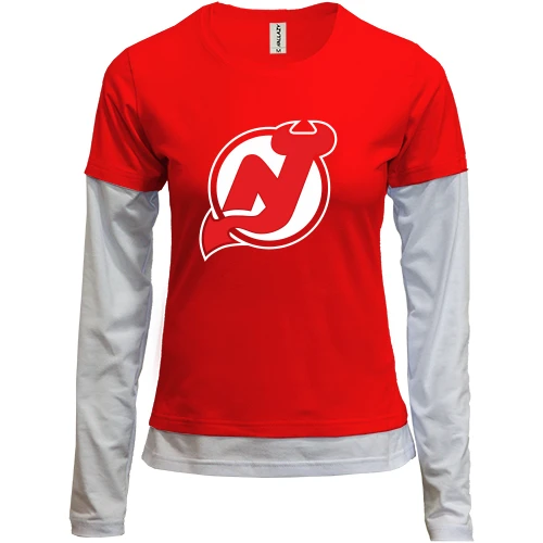 Женский лонгслив Комби New Jersey Devils