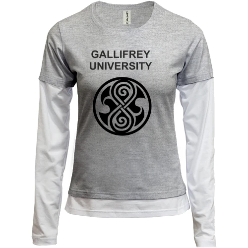 Женский лонгслив Комби Доктор Кто (Gallifrey University)