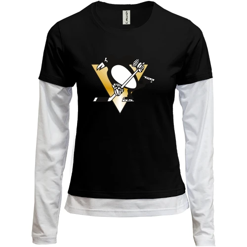 Женский лонгслив Комби Pittsburgh Penguins