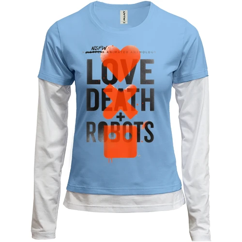 Женский лонгслив Комби LOVE DEATH + ROBOTS