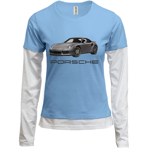 Женский лонгслив Комби Porsche 911