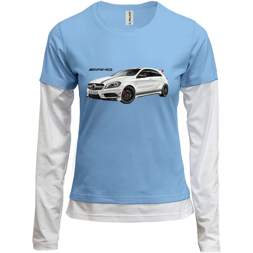 Женский лонгслив Комби Mercedes AMG