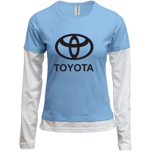 Жіночий лонгслів Комбі Toyota (лого)