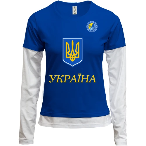Женский лонгслив Комби Сборная Украины по хоккею