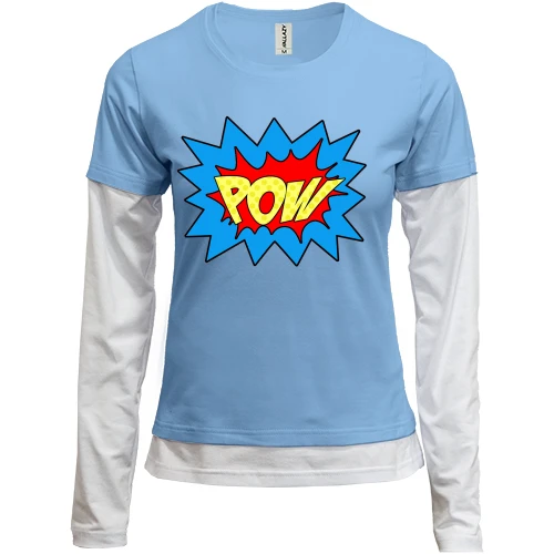 Женский лонгслив Комби POW!
