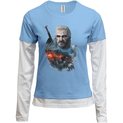Женский лонгслив Комби The Witcher 3 - Geralt