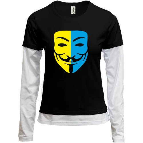 Жіночий лонгслів Комбі Anonymous (Анонімус) UA