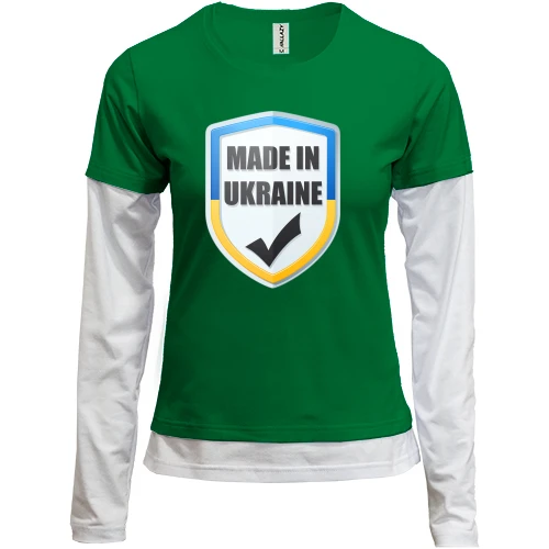 Женский лонгслив Комби Made in Ukraine (UA)