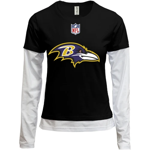 Женский лонгслив Комби Baltimore Ravens