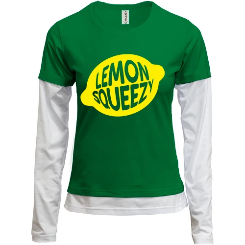Женский лонгслив Комби Lemon Squeezy