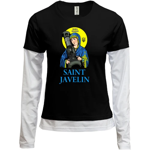 Женский лонгслив Комби Святая Джавелина (Saint Javelin)
