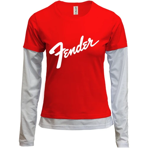 Женский лонгслив Комби Fender
