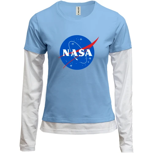 Женский лонгслив Комби NASA