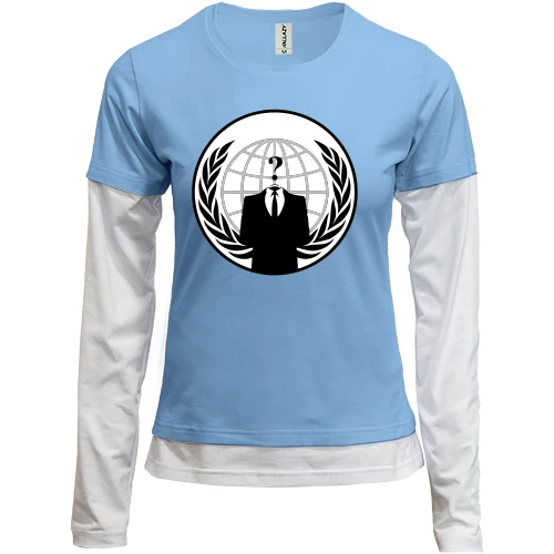 Жіночий лонгслів Комбі Anonymous World