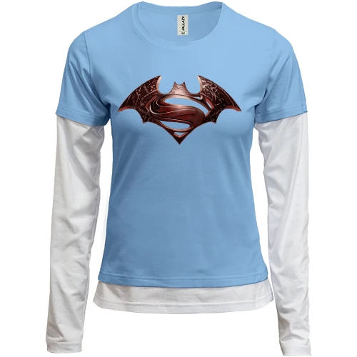 Женский лонгслив Комби Batman vs. Superman