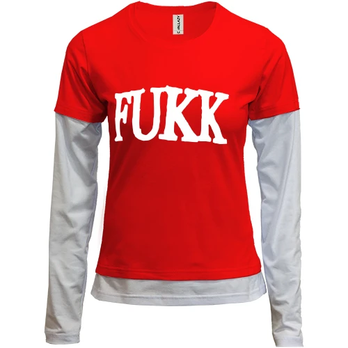 Женский лонгслив Комби Fukk