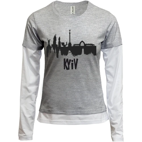 Женский лонгслив Комби Киев