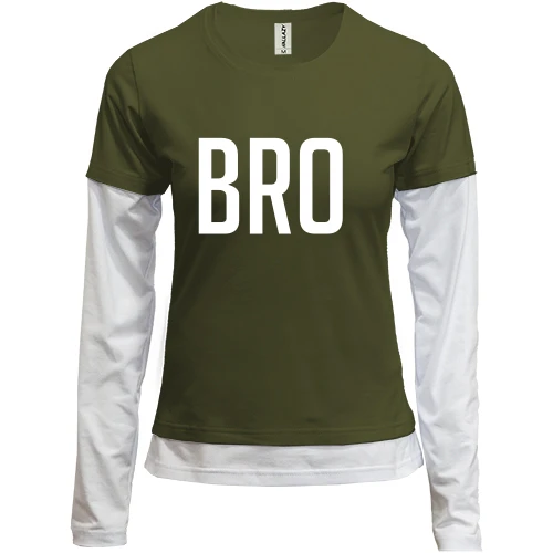 Женский лонгслив Комби BRO