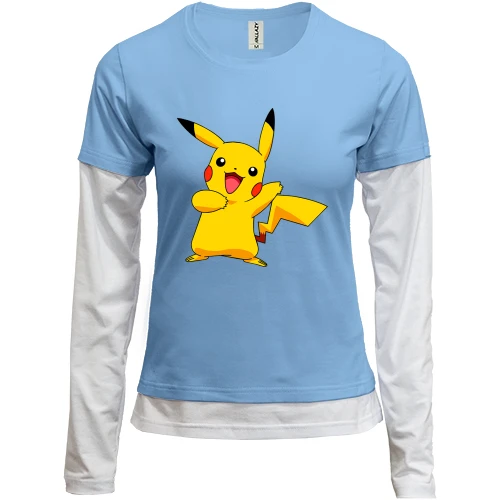 Женский лонгслив Комби Pikachu