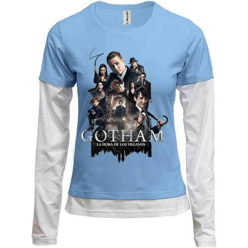 Женский лонгслив Комби Готэм (Gotham)