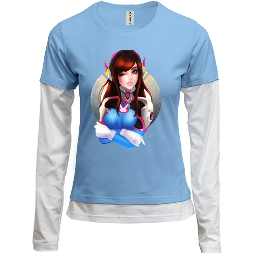 Женский лонгслив Комби Overwatch d.va