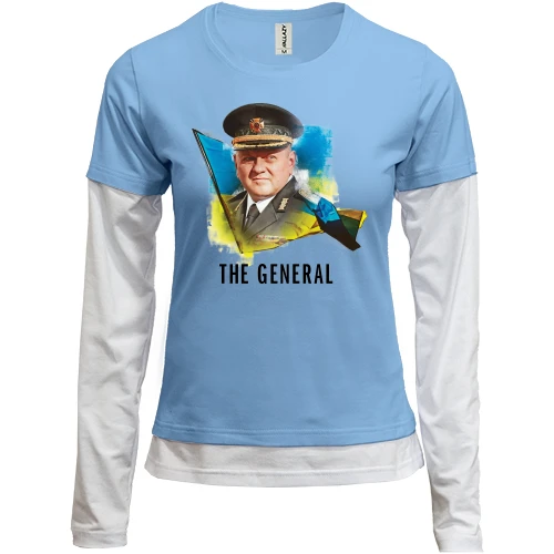 Женский лонгслив Комби Залужный - The General