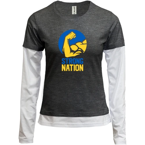 Женский лонгслив Комби Strong Nation