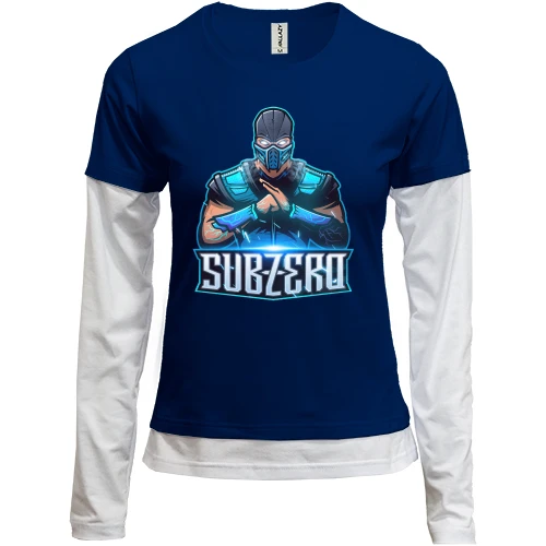 Женский лонгслив Комби Mortal Kombat Subzero