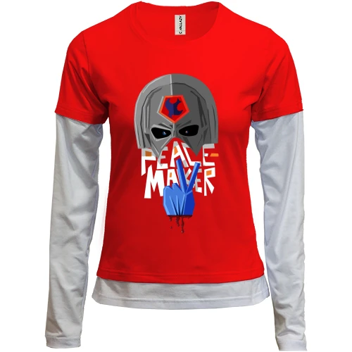 Жіночий лонгслів Комбі "peace maver"