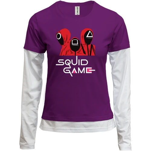 Женский лонгслив Комби "Игра в кальмара / Squid game"