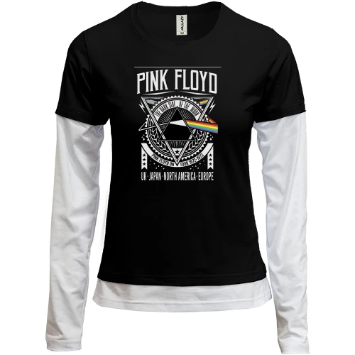 Женский лонгслив Комби "Pink Floyd"