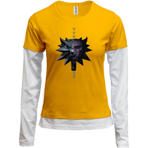 Женский лонгслив Комби "The Witcher 3 Wild Hunt"