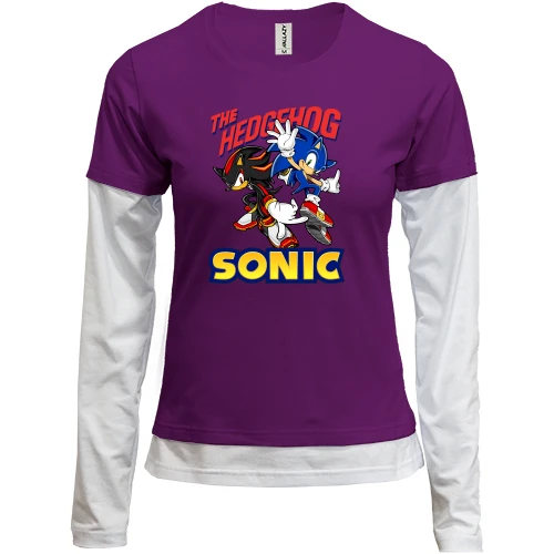 Женский лонгслив Комби "SONIC"