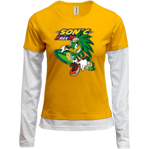Женский лонгслив Комби "SONIC Free run"