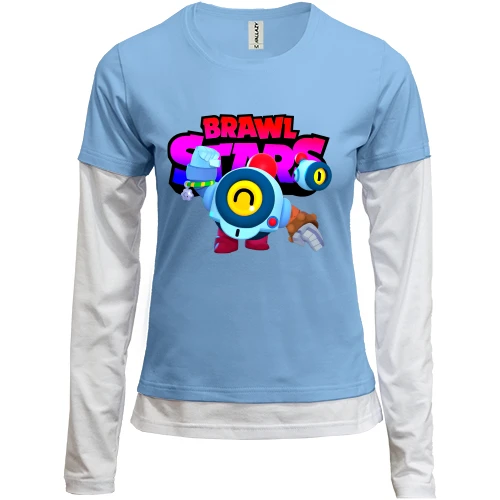 Женский лонгслив Комби с лого Brawl Stars
