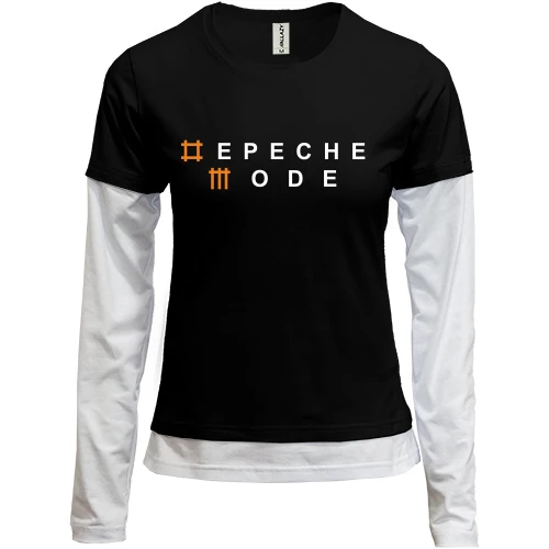 Женский лонгслив Комби Depeche Mode 2
