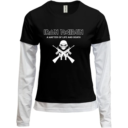 Женский лонгслив Комби Iron Maiden 2