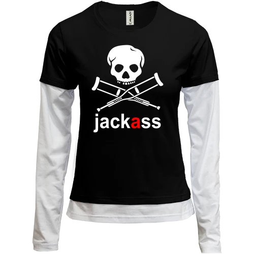 Женский лонгслив Комби Jackass (Чудаки)