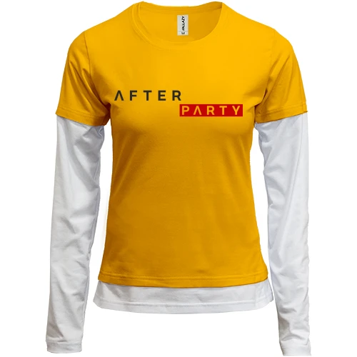 Женский лонгслив Комби "After Party"