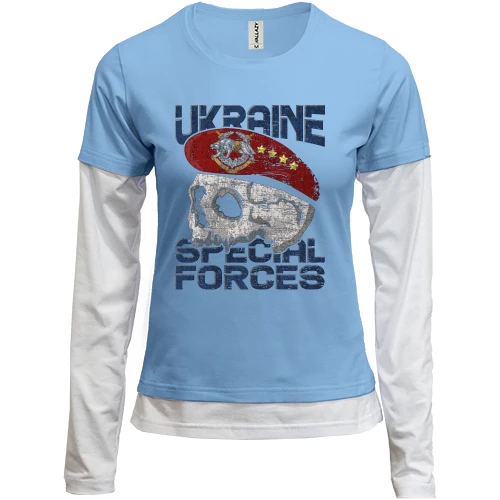 Женский лонгслив Комби "Ukraine special forces"