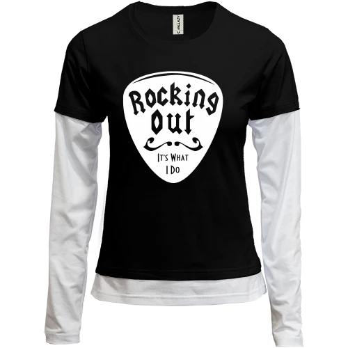 Женский лонгслив Комби Rocking Out