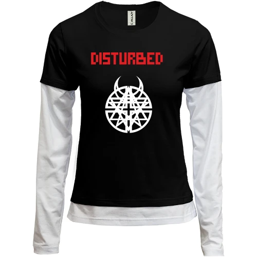 Женский лонгслив Комби Disturbed