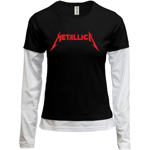 Женский лонгслив Комби Metallica 2