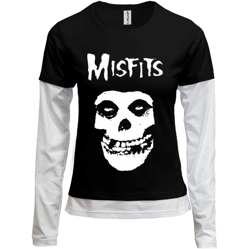 Жіночий лонгслів Комбі, Чорний, Misfits 2