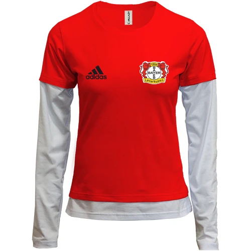 Женский лонгслив Комби Байер 04 (Bayer 04 Leverkusen) mini