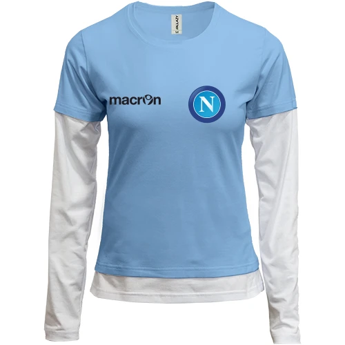 Женский лонгслив Комби FC Napoli (Наполи) mini